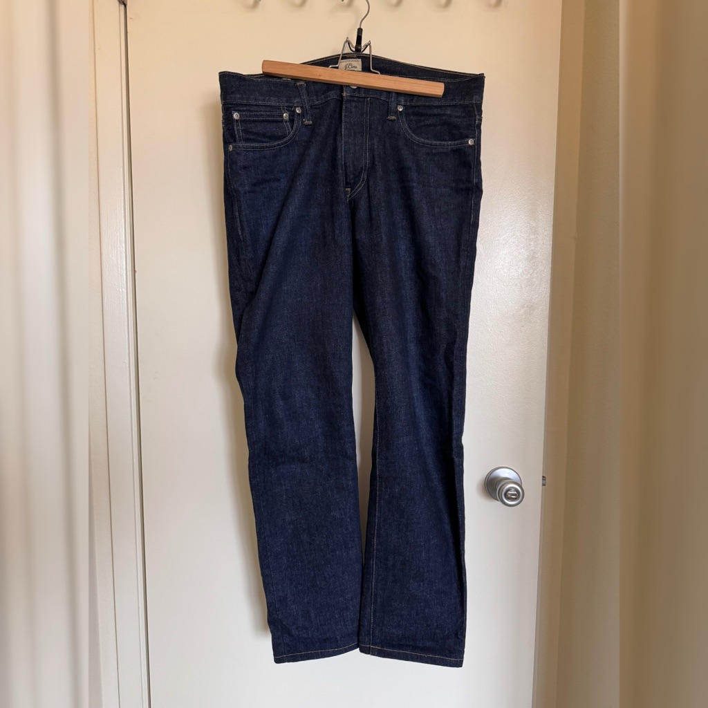 J. Crew 32x30 770 Straight Fit Jean Resin Rinse
